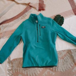 Ll bean blue quarter zip